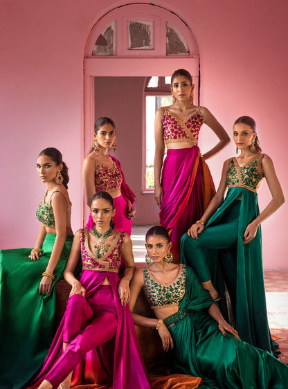 Zainab Chottani | Semi Formals | FUSCHIA QUARTS