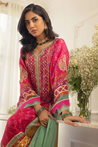 Annus Abrar | Luxe Silk Pret | RENYA-SHIRT AND DUPATTA