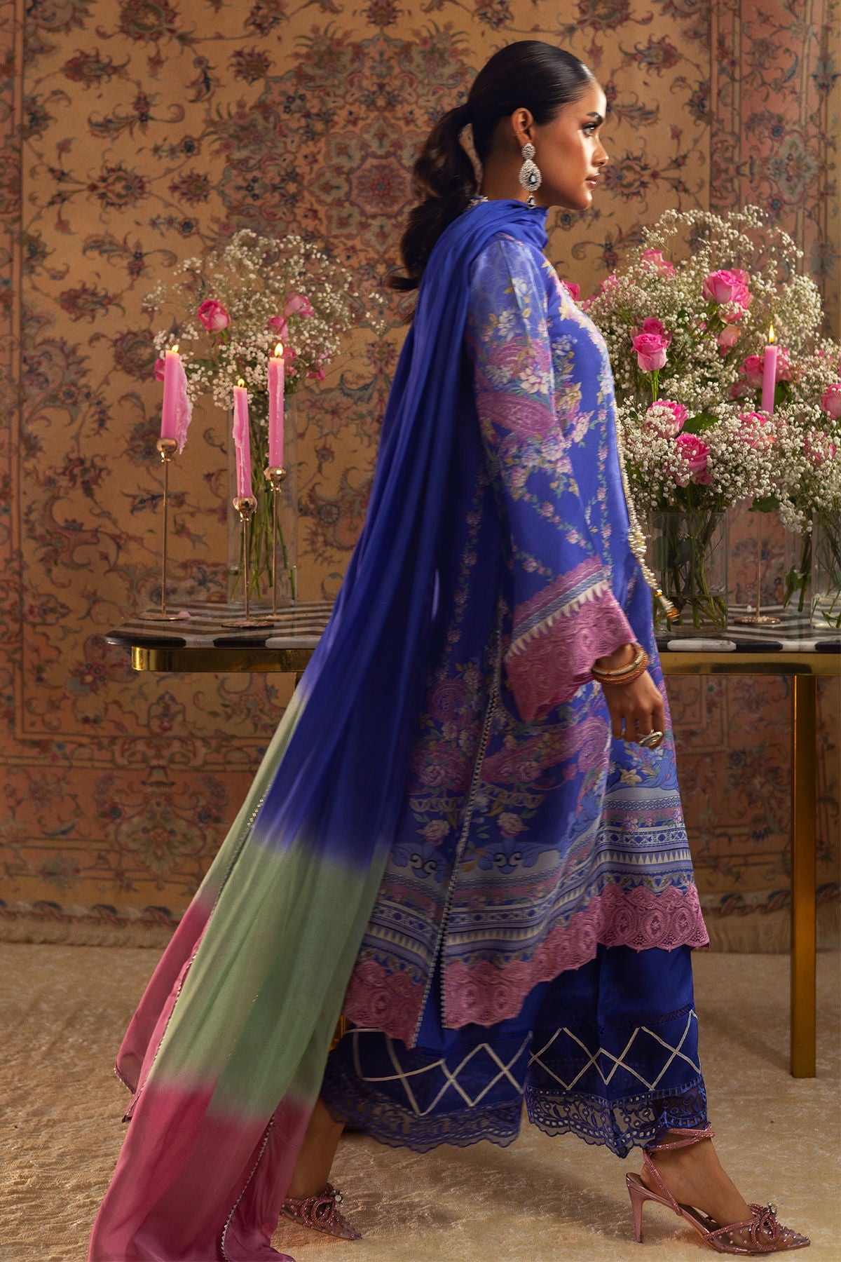 Annus Abrar | Lime Luxe Silk |  Natalya