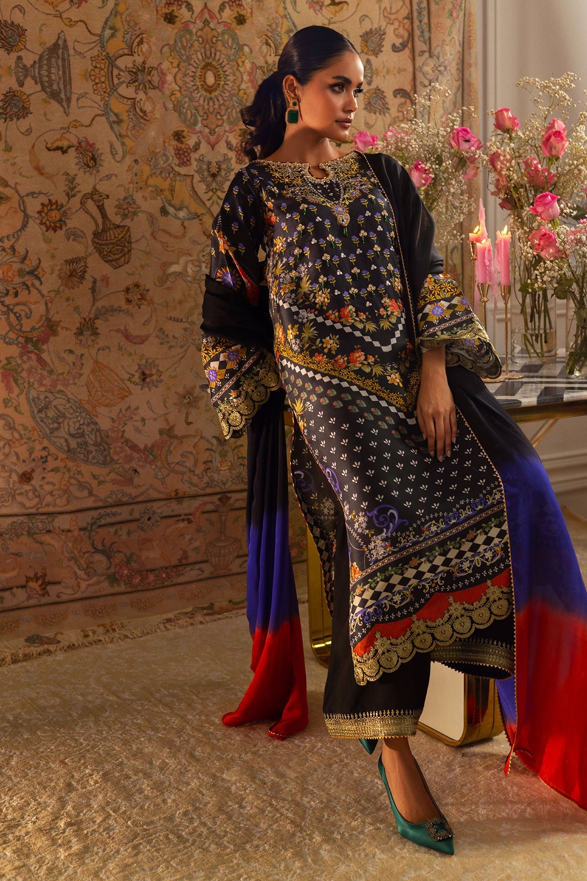 Annus Abrar | Lime Luxe Silk | Anya