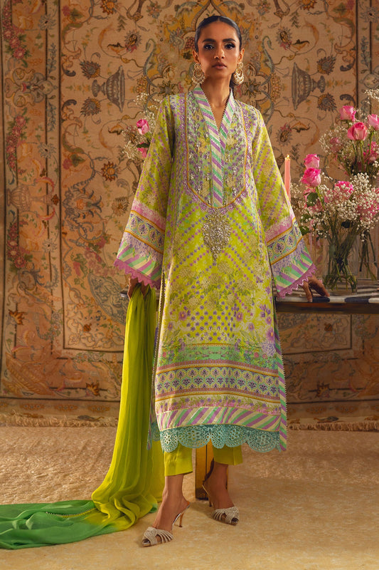 Annus Abrar | Lime Luxe Silk | Linara