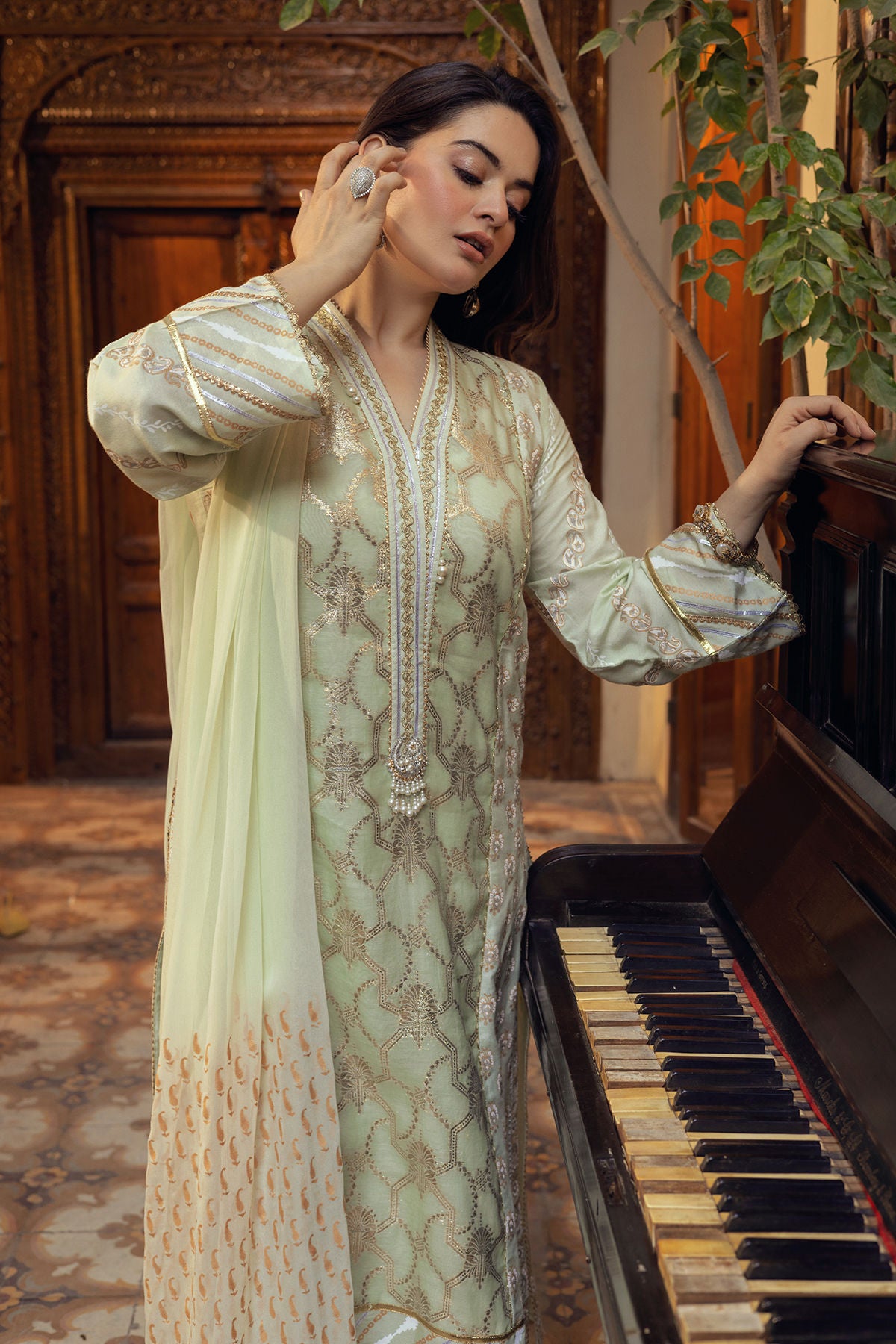 Annus Abrar | The Family Edit 26 | Sera - Shirt, Pants and Dupatta