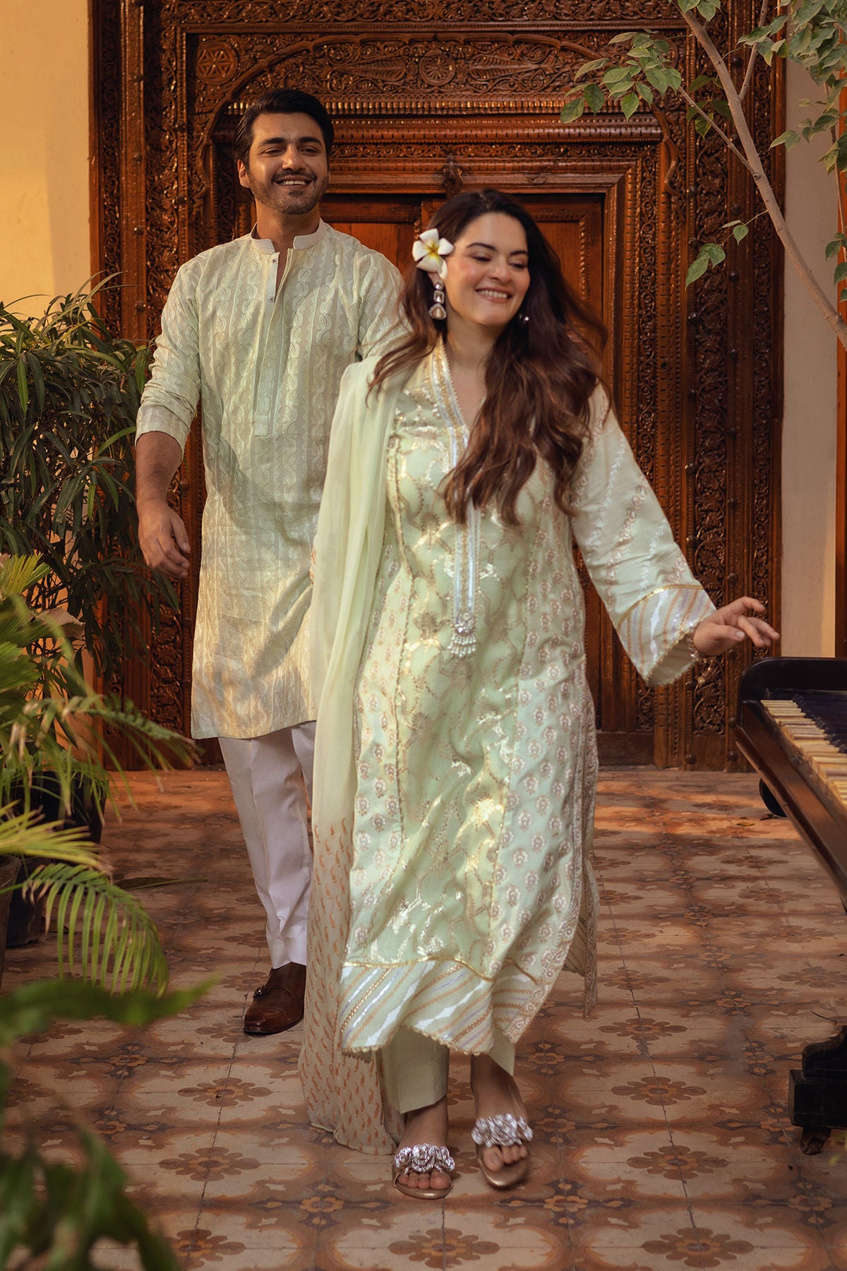 Annus Abrar | The Family Edit 26 | Sera - Shirt, Pants and Dupatta