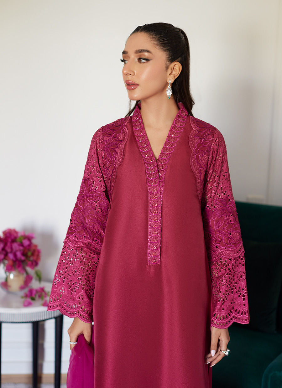 Farah Talib Aziz | Luna Eid Collection 24 | HONORINE MAGENTA - House Of Anaya
