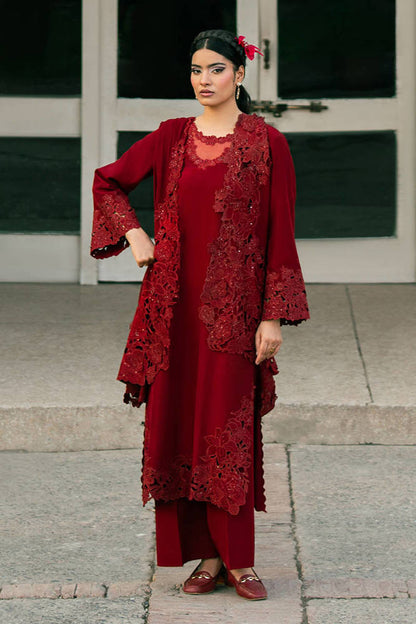 MNR | Chai Coffee Vol 5 - Eid Edit'26 | CHERRY RED WITH DUPATTA