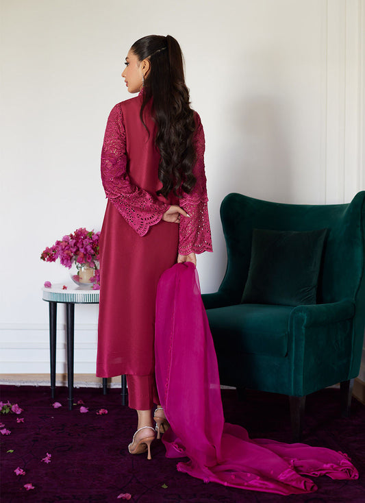 Farah Talib Aziz | Luna Eid Collection 24 | HONORINE MAGENTA - House Of Anaya
