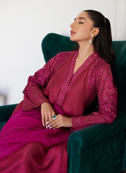 Farah Talib Aziz | Luna Eid Collection 24 | HONORINE MAGENTA - House Of Anaya