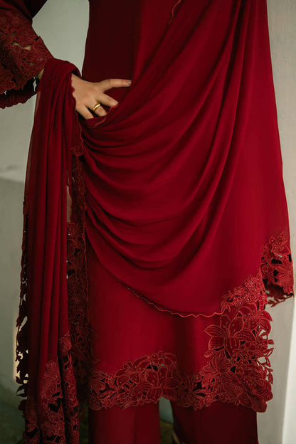 MNR | Chai Coffee Vol 5 - Eid Edit'26 | CHERRY RED WITH DUPATTA