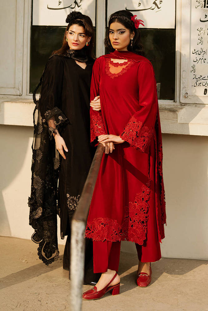 MNR | Chai Coffee Vol 5 - Eid Edit'26 | CHERRY RED WITH DUPATTA