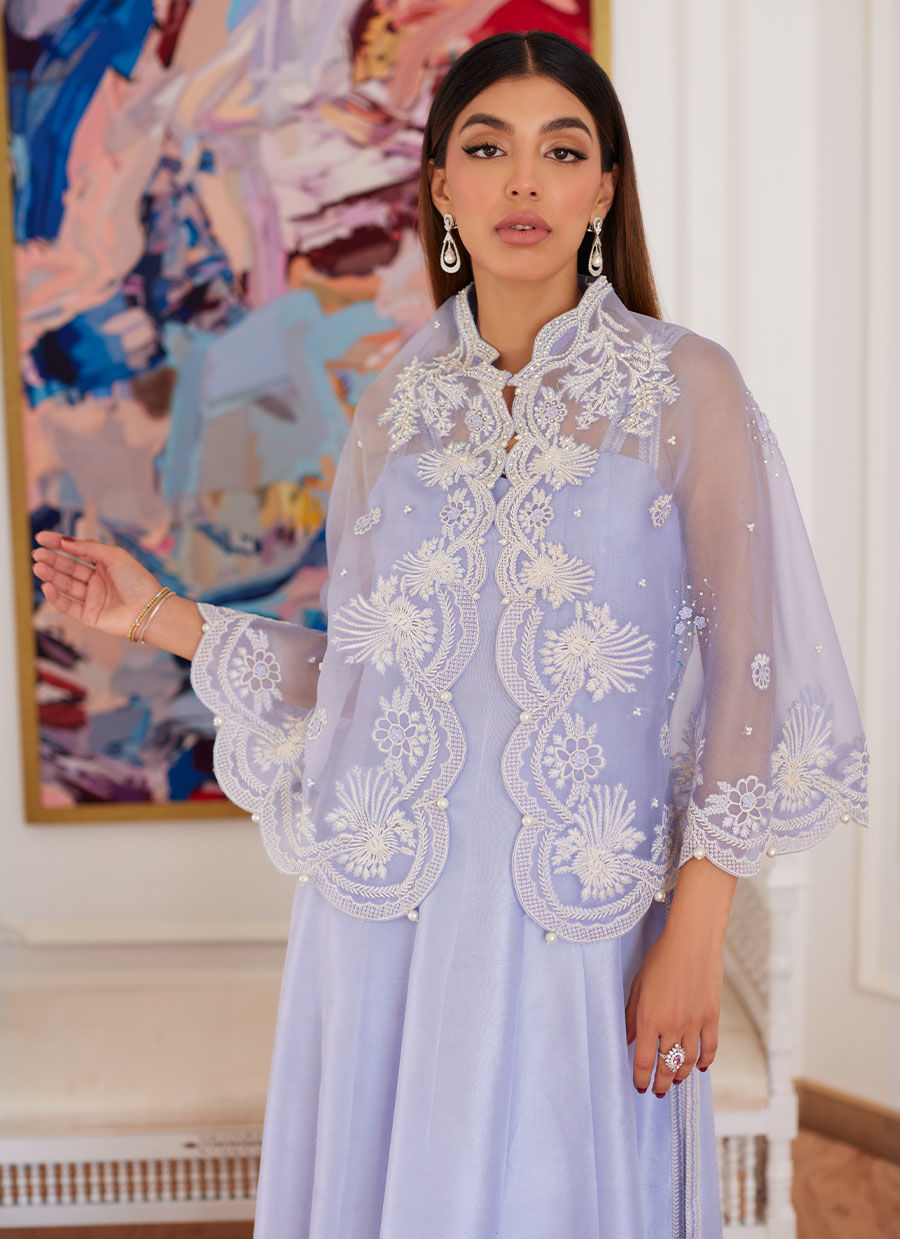 Farah Talib Aziz | Luna Eid Collection 24 | FLEUR LAVENDER - House Of Anaya