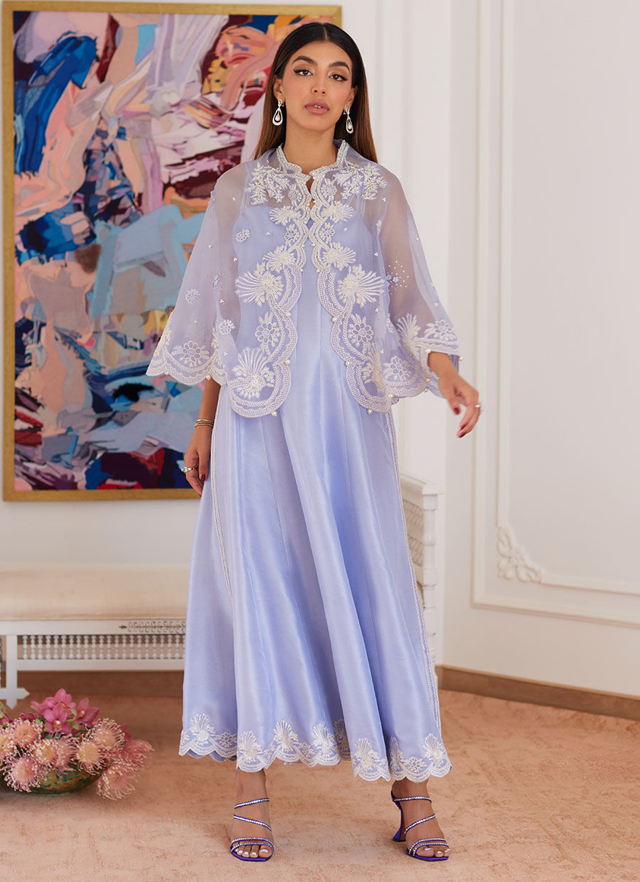 Farah Talib Aziz | Luna Eid Collection 24 | FLEUR LAVENDER - House Of Anaya