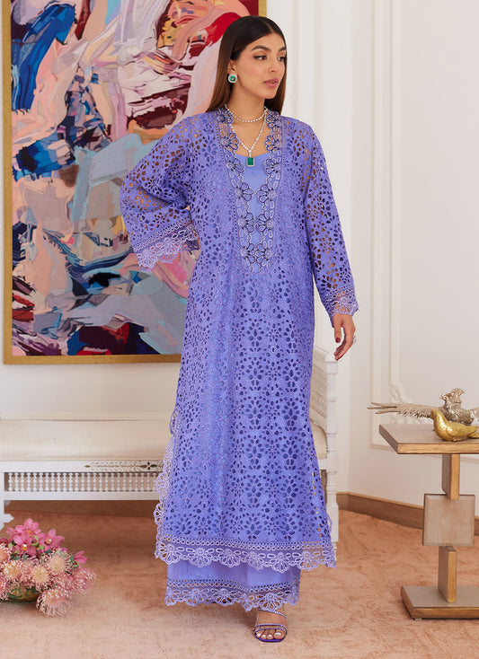 Farah Talib Aziz | Luna Eid Collection 24 | EVANTHIA PERIWINKLE - House Of Anaya