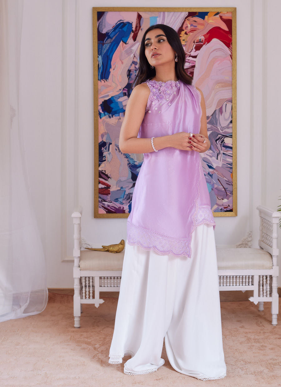 Farah Talib Aziz | Luna Eid Collection 24 | SUZETTE LAVENDER - House Of Anaya