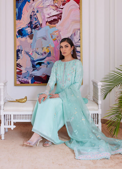 Farah Talib Aziz | Luna Eid Collection 24 | AURELLA MINT - House Of Anaya