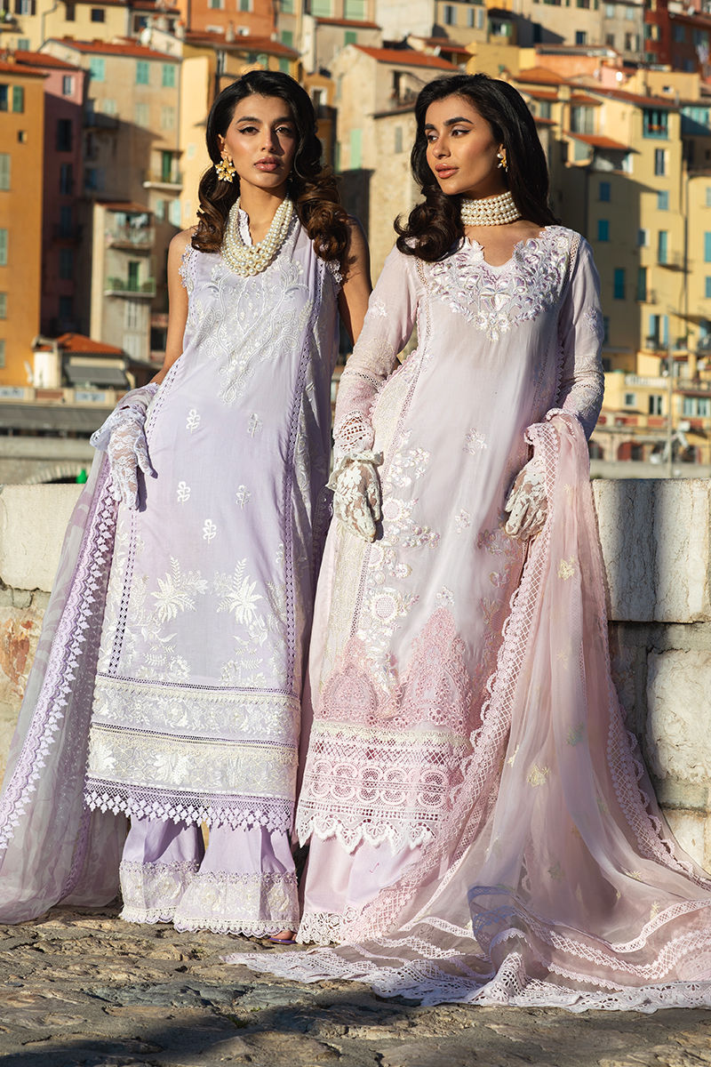 Ansab Jahangir | Zoha Luxury Lawn 25 | Pink Lady Apple