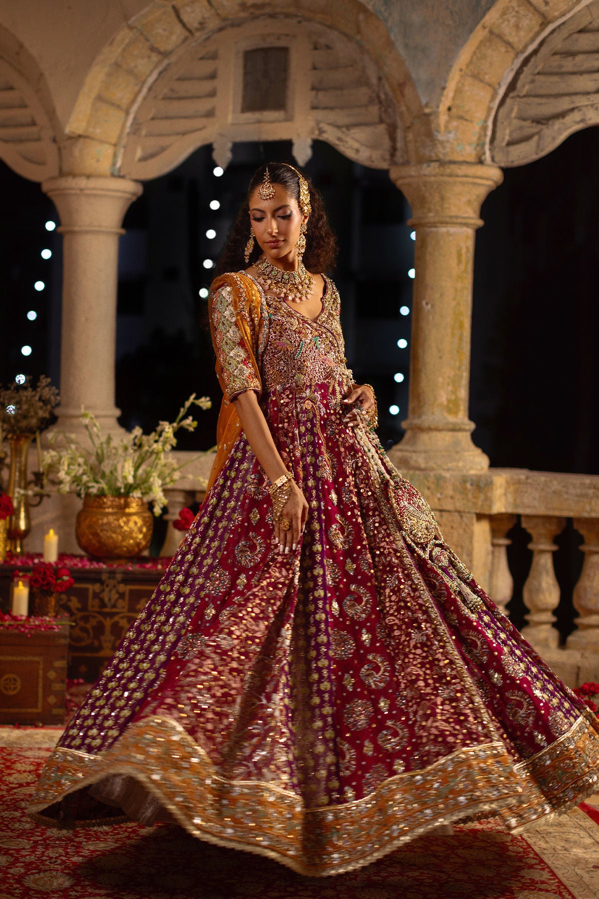 Annus Abrar | Festive Formal | Taleena Angharka Pishwas
