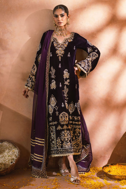 Annus Abrar | Mirha Winter Velour | Zolia (Shirt and Pants)
