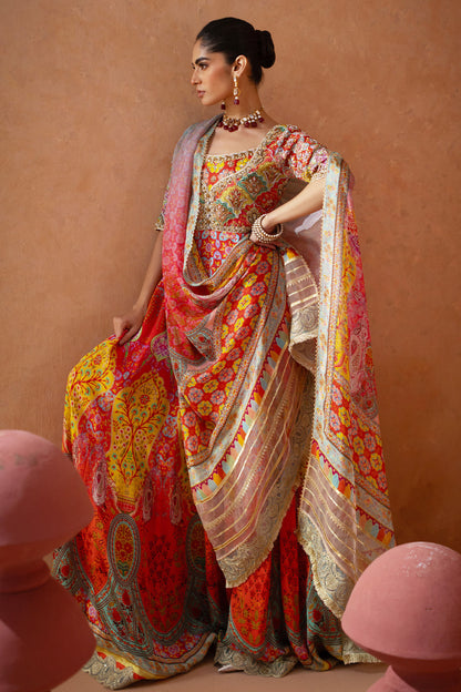 Annus Abrar | Lima Luxe Silk | Aneera Kalidar (Kalidar, Pants and Dupatta)