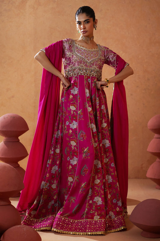 Annus Abrar | Lima Luxe Silk | Roshanay Kalidar (Kalidar, Pants and Dupatta)