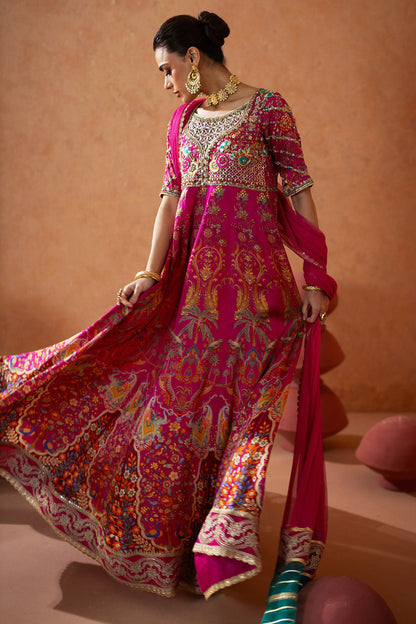 Annus Abrar | Lima Luxe Silk | Relana Kalidar (Kalidar, Pants and Dupatta)