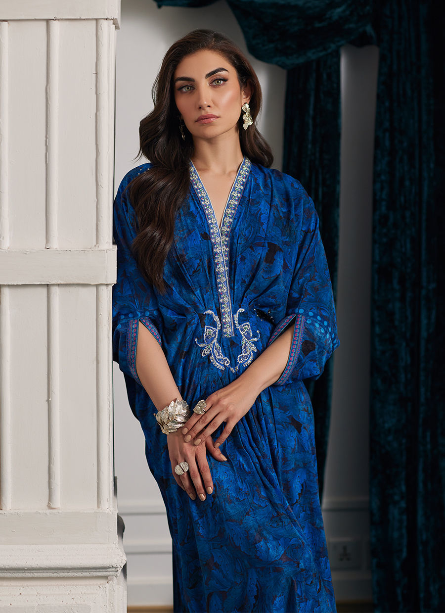Farah Talib Aziz | Velvets The After Party | ROZ SAPPHIRE KAFTAN