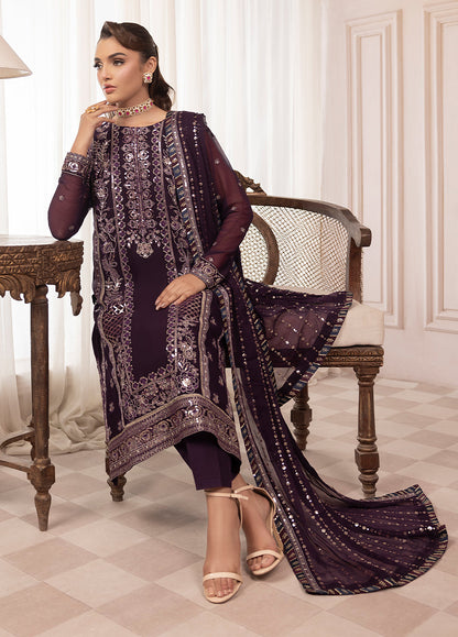 Sahane | Elyssa Festive Chiffon | CT-19006 Mure - ELYSSA