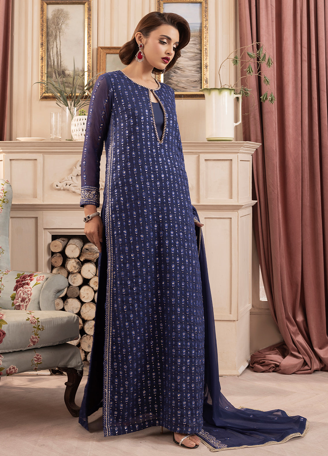 Sahane | Elyssa Festive Chiffon | CT-19002 Elle - ELYSSA - House Of Anaya