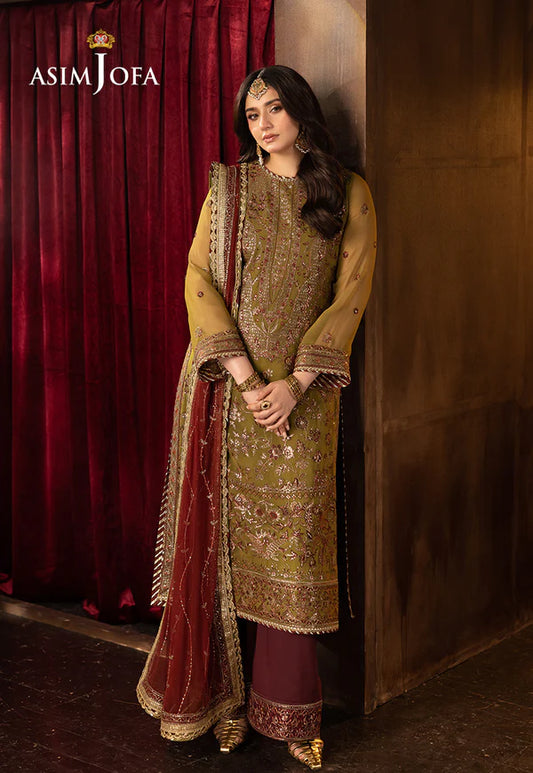 Asim Jofa | EMBROIDERED CHIFFON 3 PCS | AJFO-07