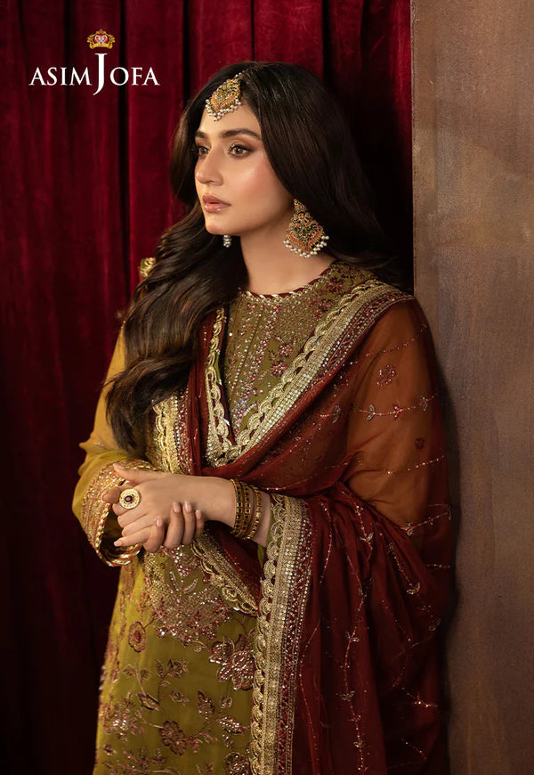 Asim Jofa | EMBROIDERED CHIFFON 3 PCS | AJFO-07