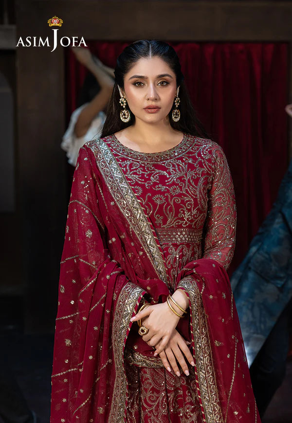 Asim Jofa | EMBROIDERED CHIFFON 3 PCS | AJFO-13