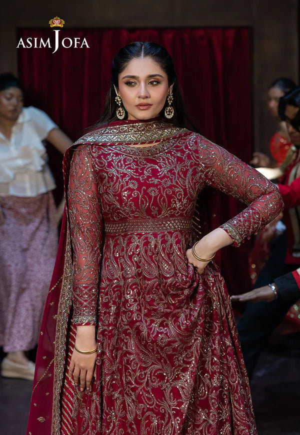 Asim Jofa | EMBROIDERED CHIFFON 3 PCS | AJFO-13