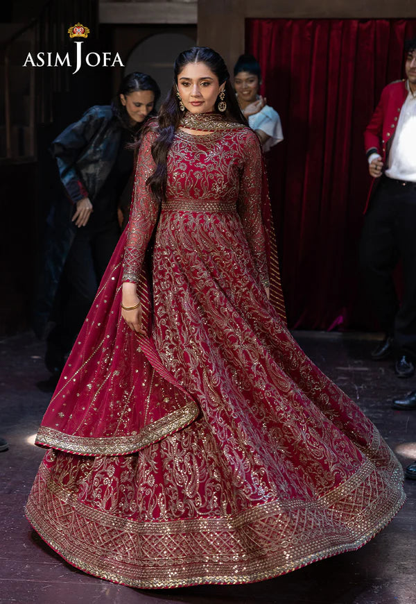 Asim Jofa | EMBROIDERED CHIFFON 3 PCS | AJFO-13