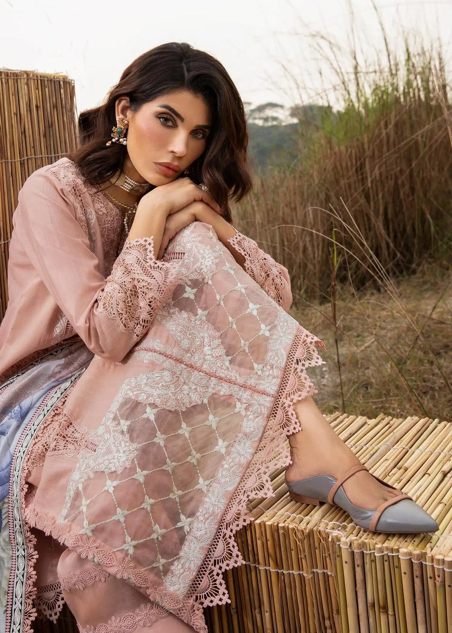 Saira Shakira | Raya Winter Stitched 23 | Crepe - House Of Anaya