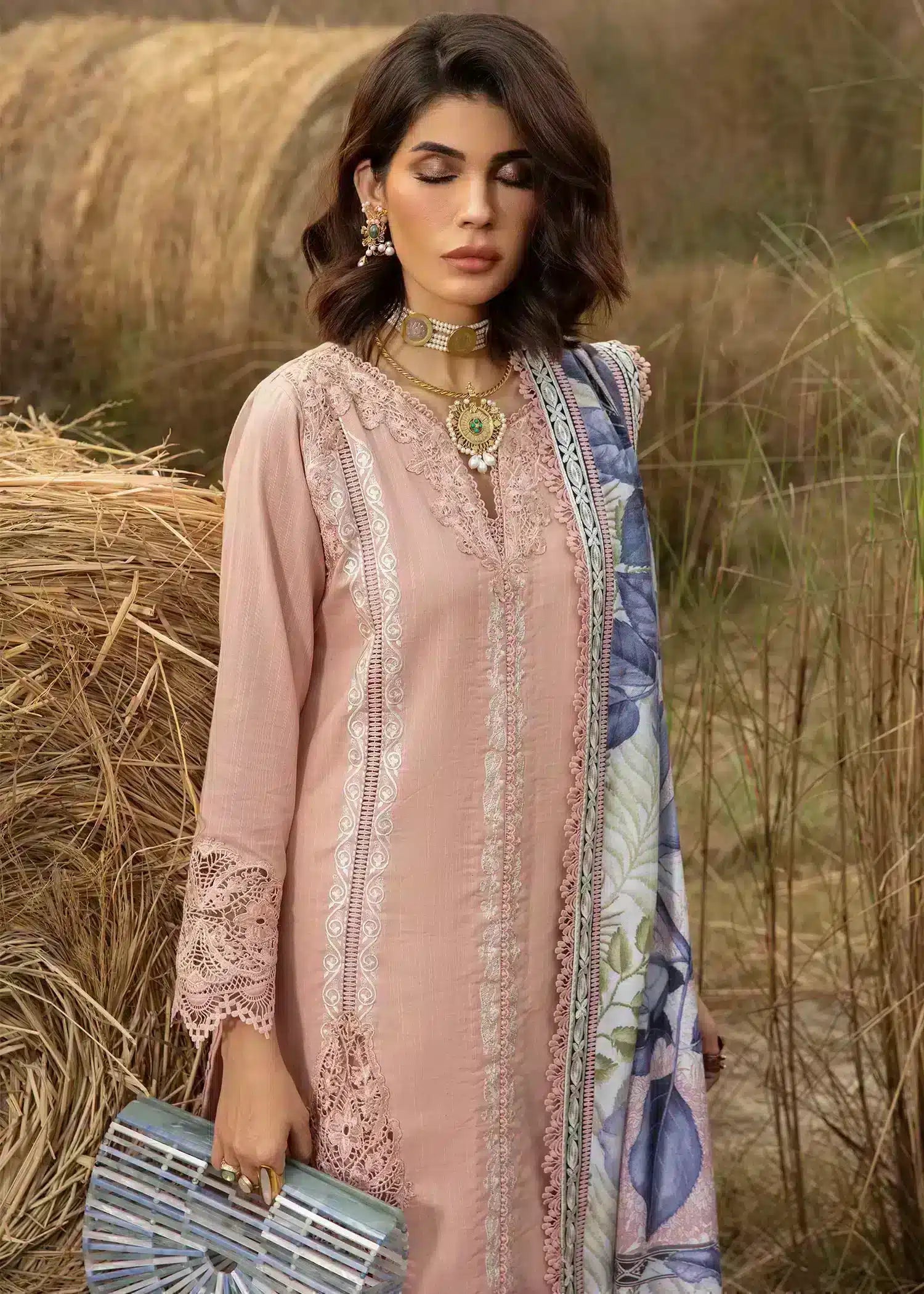 Saira Shakira | Raya Winter Stitched 23 | Crepe - House Of Anaya