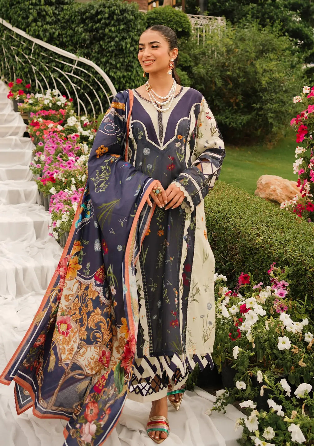 Elaf Premium | Printed Collection 24 | EEP-08B - Breeze Together - House Of Anaya