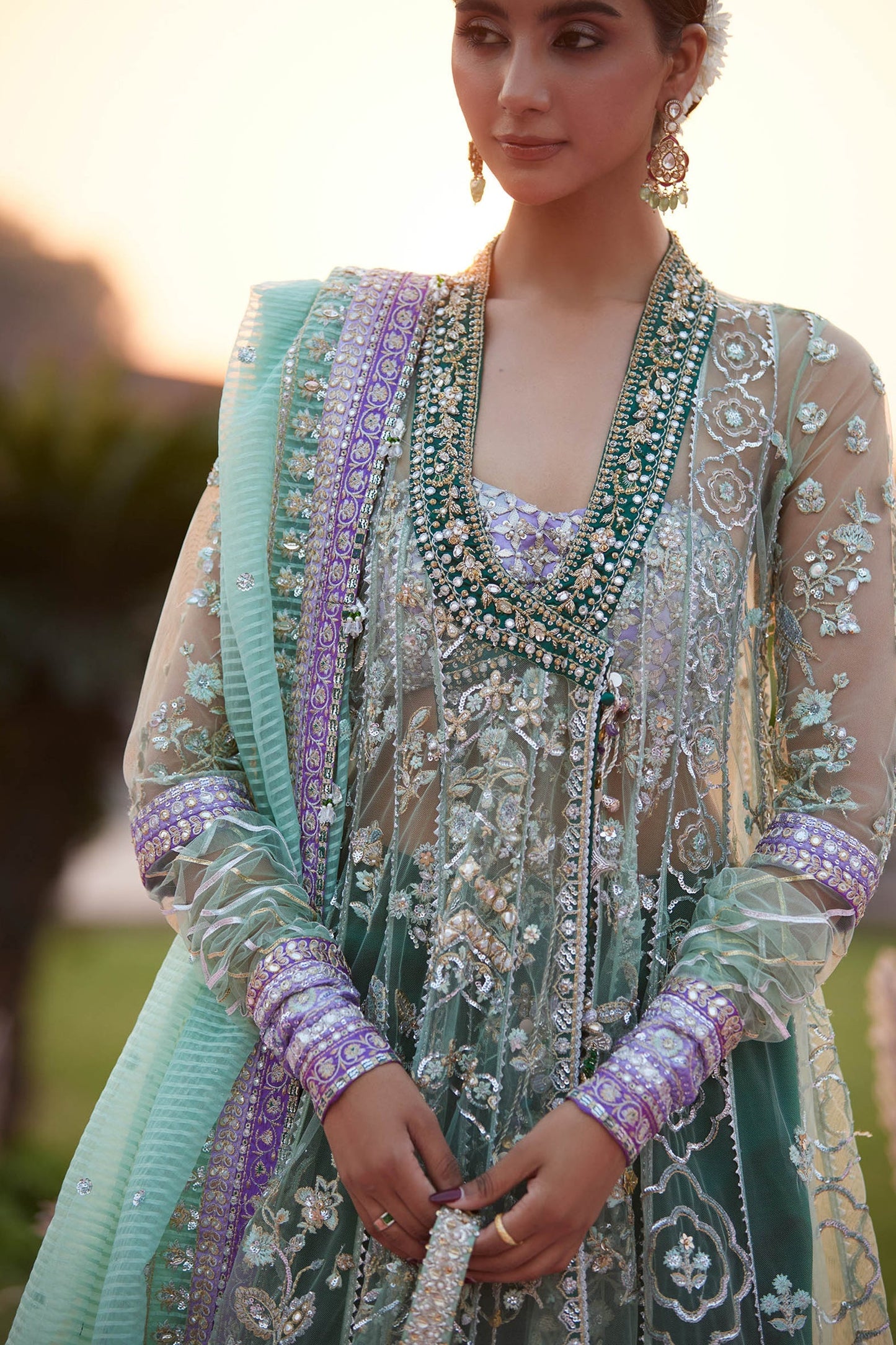 Zaha | Gossamer 25 | ZARQAH-E-PISTACHIO (ZC25-03)