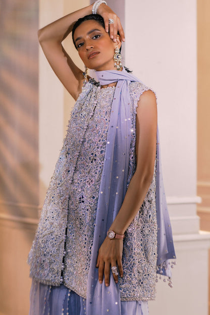 Elan | Demi Couture Onirique | CRISTALLIN LILAS (EP-20653) - House Of Anaya