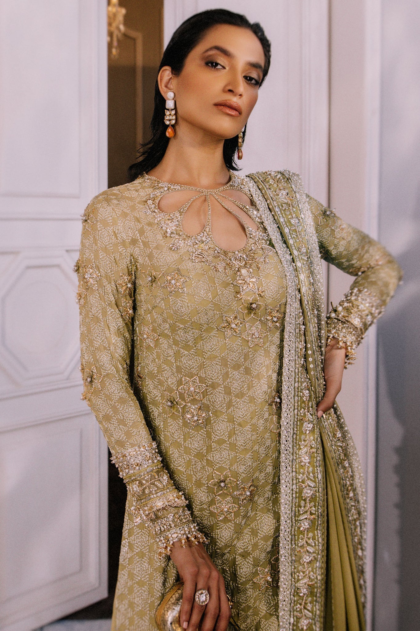 Elan | Demi Couture Onirique | ????CLAT VERT (EP-20658) - House Of Anaya