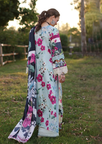 Elaf Premium | Prints Chikankari 24 | 01B AQUABELLA - House Of Anaya