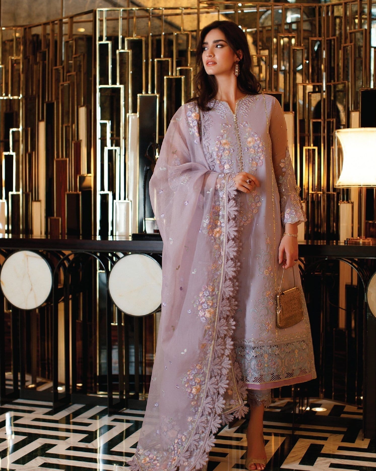 Mushq | Astoria Festive Lawn | D-03 BLAIR - House Of Anaya