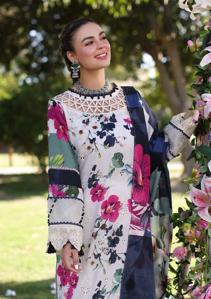 Elaf Premium | Prints Chikankari 24 | 01A LOVELIGHT - House Of Anaya