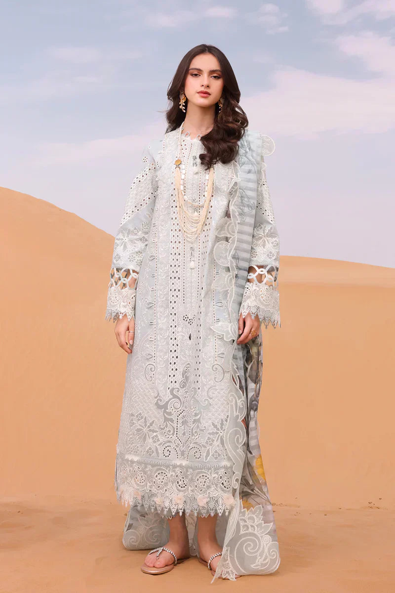 Qalamkar | Chikankari Eid Edit 24 | KM-06 APOLLINE - House Of Anaya