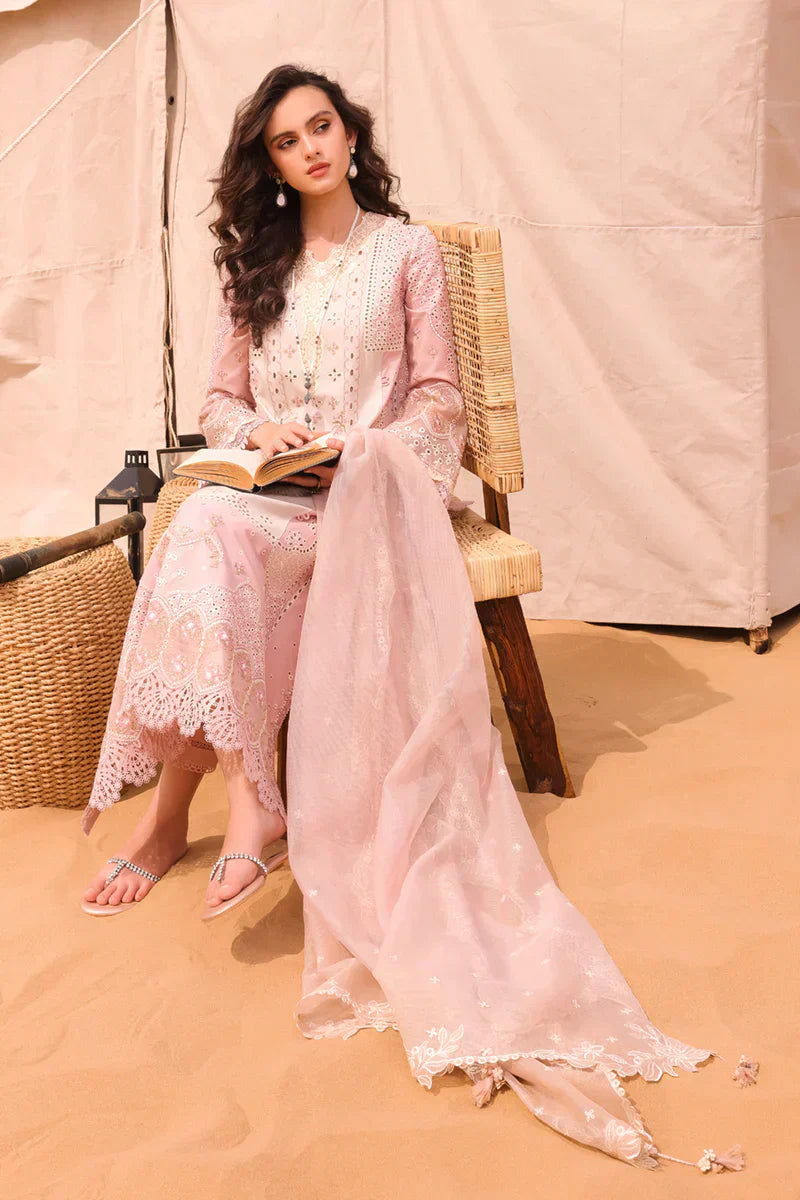 Qalamkar | Chikankari Eid Edit 24 | KM-03 AOIFE - House Of Anaya