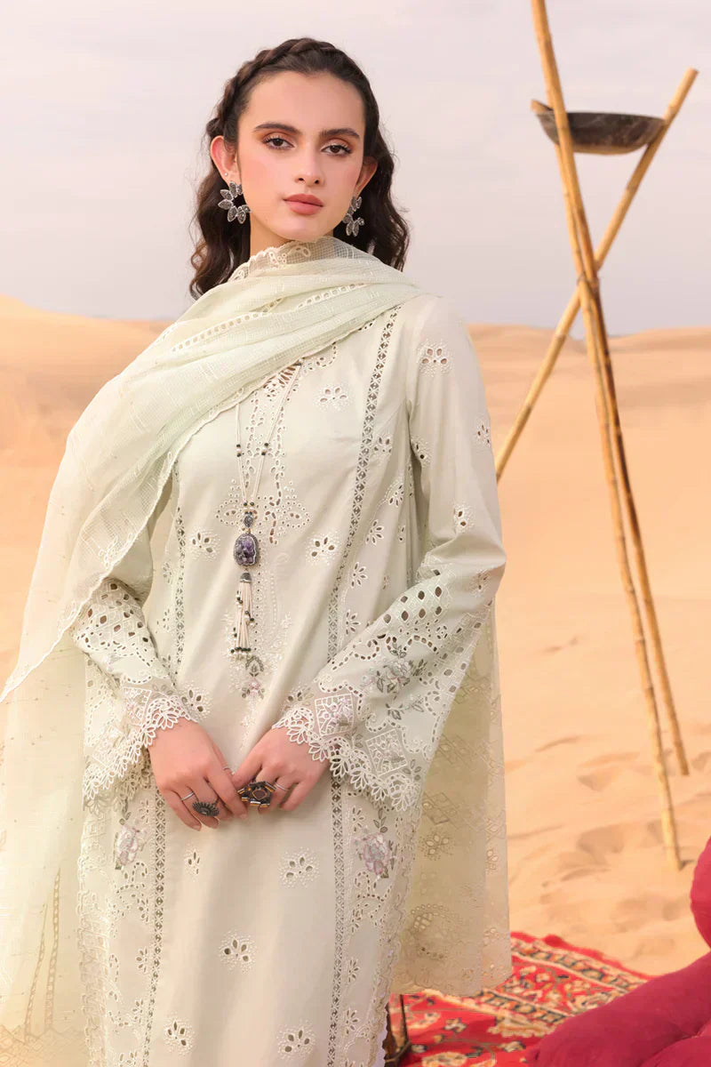 Qalamkar | Chikankari Eid Edit 24 | KM-04 SORCHA - House Of Anaya