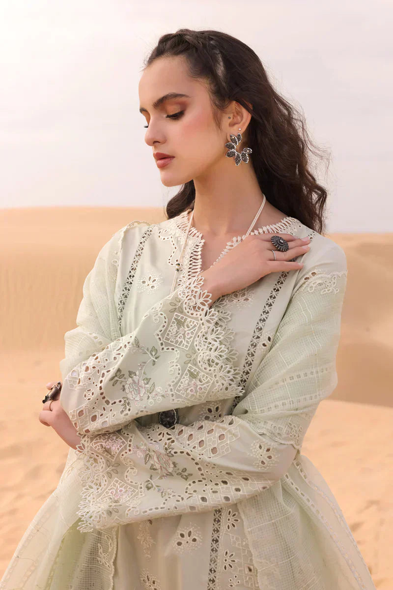 Qalamkar | Chikankari Eid Edit 24 | KM-04 SORCHA - House Of Anaya