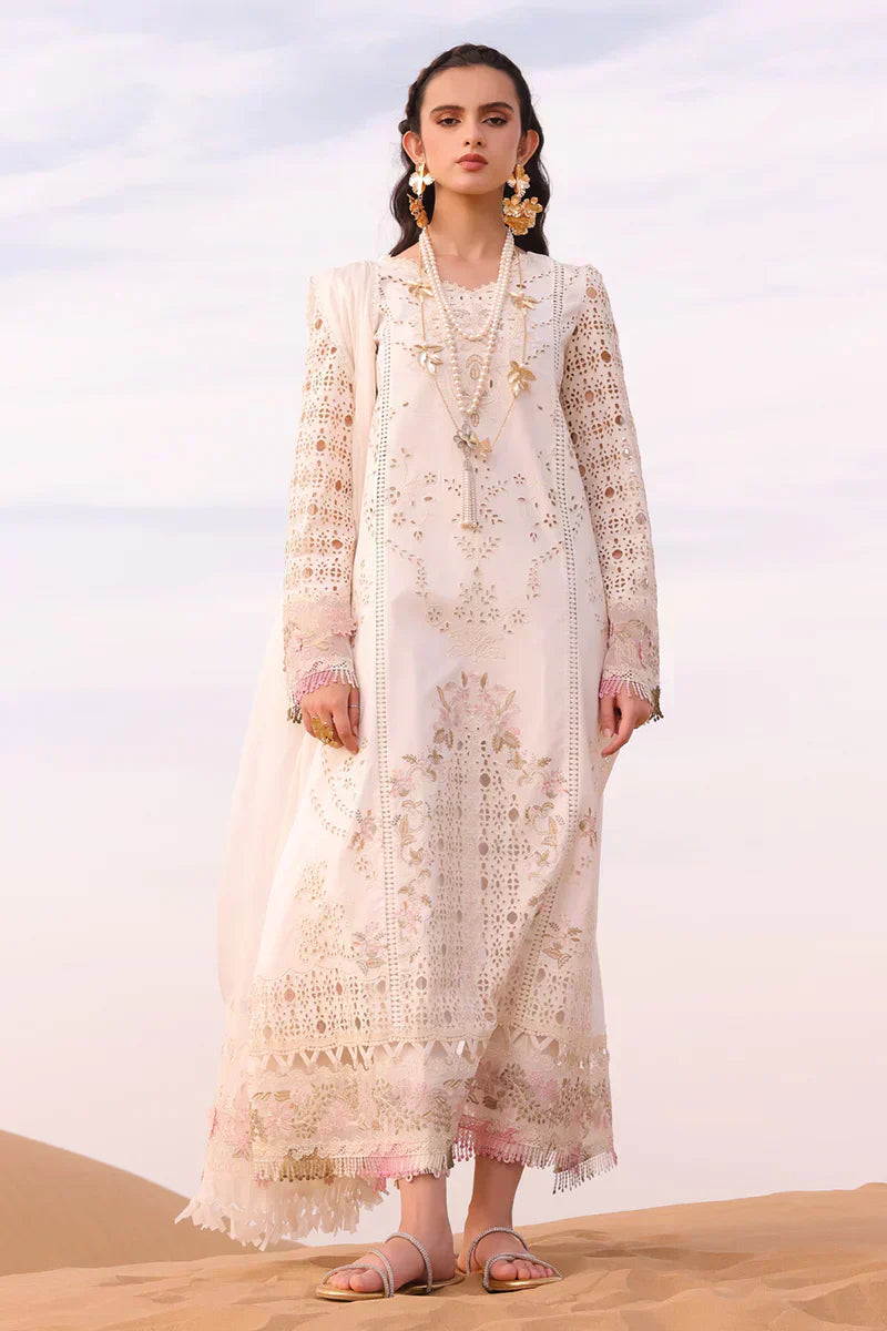 Qalamkar | Chikankari Eid Edit 24 | KM-02 SAOIRSE - House Of Anaya
