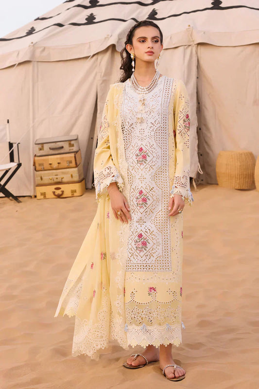 Qalamkar | Chikankari Eid Edit 24 | KM-01 NIAMH - House Of Anaya