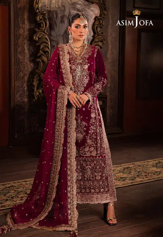 Asim Jofa | Makhmal Wedding Velvet 23 | AJMM-03 - House Of Anaya