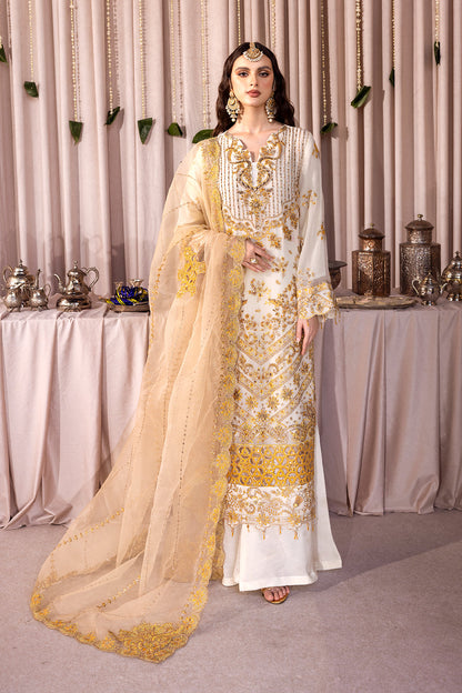 Emaan Adeel Romansiyyah Luxury Formal 3 Piece Suit RM-01 Chantel - Riwayat-e-khas