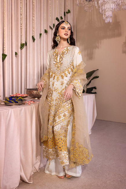 Emaan Adeel Romansiyyah Luxury Formal 3 Piece Suit RM-01 Chantel - Riwayat-e-khas